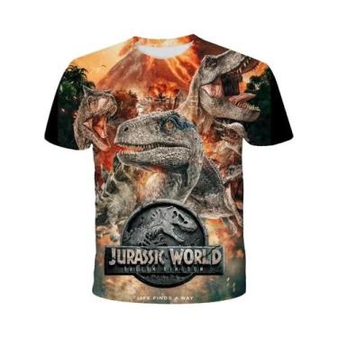 Imagem de Camiseta De Dinossauro Para Meninos, Camisetas De Desenho Animado De V