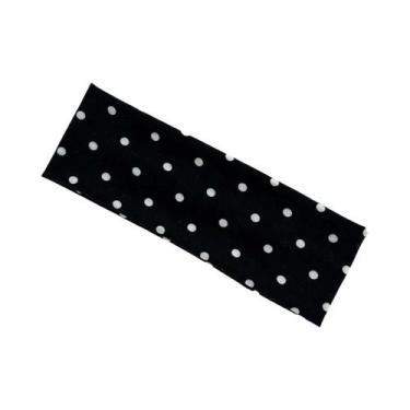 Imagem de Faixa De Cabelo De Yoga Com Estampa De Poá, Elástica, Absorvente De Su