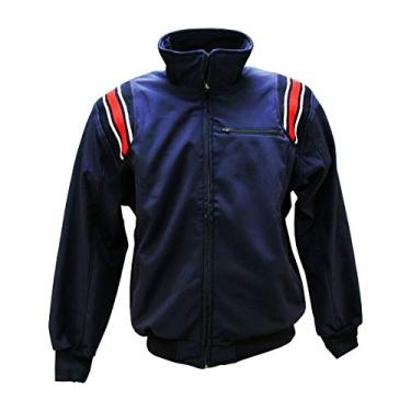 Imagem de Jaqueta masculina 3N2 Umpire Coldstrike com zíper completo e clima frio, Navy/Red, Large