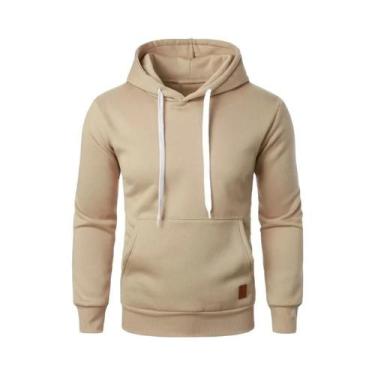 Imagem de Moletom Masculino Leve Com Capuz, Manga Longa, Casual, Para Uso Extern
