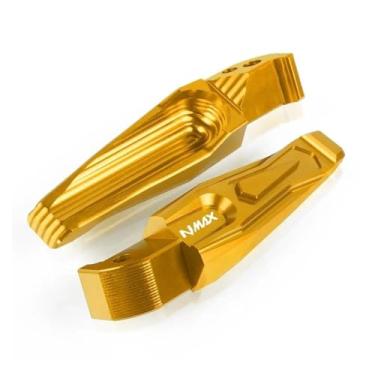 Imagem de Anti-derrapante Pés dobráveis ​​rearset para MT-03 2013-2020 MT07 MT09 TMAX 530 2013-2018 NMAX 155 2015-2018 XP 500 560(Gold NMAX)