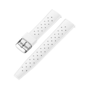 Imagem de Pulseira De Relógio De Borracha Tropical FKM Com Liberação Rápida 20mm