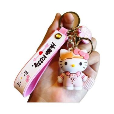 Imagem de Chaveiro Kawaii Hello Kitty, Pingente De Anime, Chaveiro Para Carro, B