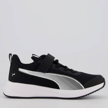 Imagem de Tênis Puma Flyer Lite 3 AC+ PS Infantil Preto e Branco, 30