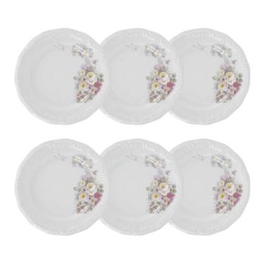 Imagem de Jogo de Pratos de Sobremesa 6 Peças 19cm Eterna Porcelana Schmidt