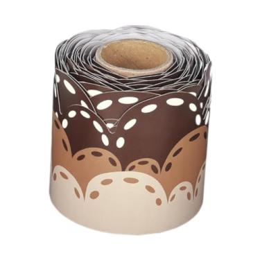 Imagem de Ｂｅｓｇａ Borda de quadro de avisos marrom de 1000 cm para decoração de sala de aula, quadro-negro, adesivos decorativos para janela, quadro-negro de mesa,