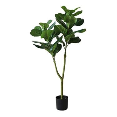 Imagem de SLGGPJBU Plantas falsas planta artificial estilo nórdico árvore artificial sala de estar quarto decoração árvore artificial verde planta em vaso plantas artificiais plantas artificiais interior ao ar