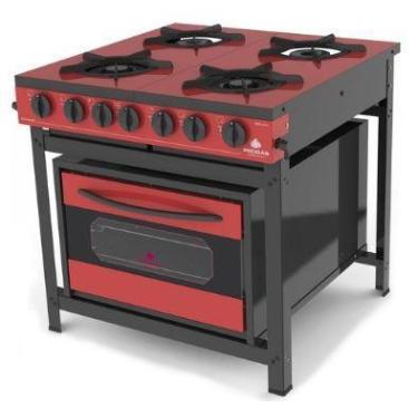 Imagem de Fogão Industrial Gourmet PRGE-402 c/ forno color Progas** - Progás