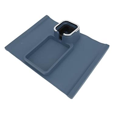 Imagem de KIMISS Bandeja Porta-copos para sofá – Apoio de Braço Ergonômico de Silicone para sofá Com Base Antiderrapante para Bebidas, Telefones e Controles Remotos – Bandeja Multifuncional para Escritórios e