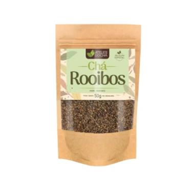 Imagem de Chá Rooibos Vermelho Puro 50g Natural Sem Cafeína Origem Sul Africana Infusão em Folhas Soltas