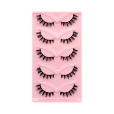 Imagem de Cílios Postiços Olho De Gato De Visom Sintético, Naturais, Longos, Com