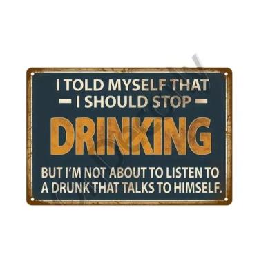 Imagem de Placa De Metal Vintage Para Bar, Pub, Clube, Caverna Do Homem, Arte De