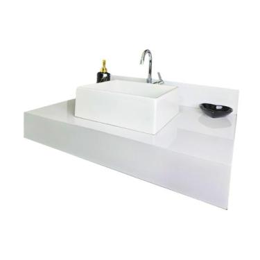 Imagem de Bancada 100 Porcento Porcelanato 70x45 Para Banheiro, Lavabo Promoção 