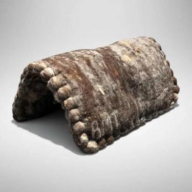 Imagem de Baixeiro Manta Escuro Ambos Lados Lã Natural Para Cavalo - BMT