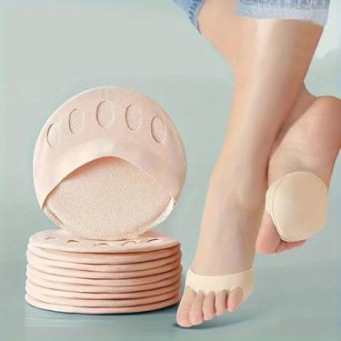 Imagem de 8 peças de almofadas para pés de salto alto – almofadas de gel grossas antiderrapantes para sapatos femininos, antifricção e proteção contra bolhas, palmilhas confortáveis para sapatos de salto alto