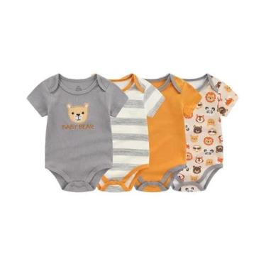 Imagem de Conjunto De 4 Peças De Body De Verão Com Estampa De Desenho Animado Pa