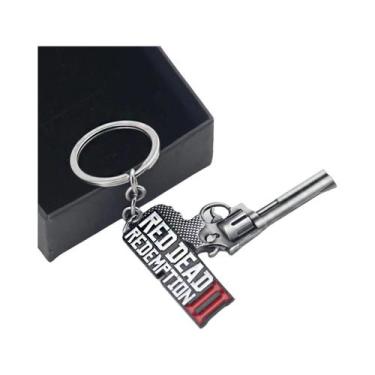 Imagem de Chaveiro Pingente De Arma 3D Red Dead Redemption 2 Com Logotipo, Joia 