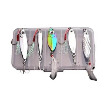 Imagem de Conjunto De Iscas De Pesca Metalizadas Vib 3g 10g 15g Iscas Duras Para