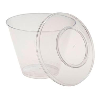 Imagem de Taca Copo Mousse Redonda C/tampa 180ml Crisplastic c/ 10 unidades