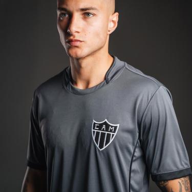 Imagem de Camisa Atlético Mineiro Torcedor Dry Cinza Masculina-Masculino