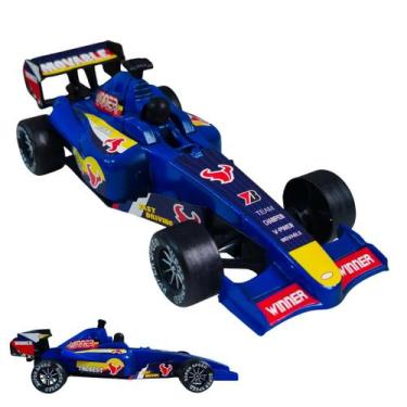 Imagem de Carro Fórmula 1 de Fricção Miniatura Infantil Brinquedo Plástico Resis