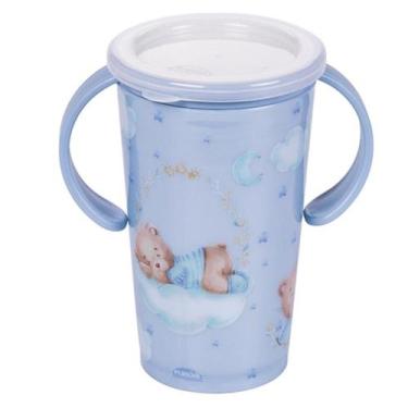 Imagem de Copo Magic 360 Com Alça e Válvula Antivazamento 280ml Plasútil, Ursinh
