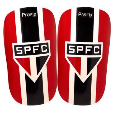 Imagem de Caneleira Futebol Infantil e Adulto Oficial São Paulo 2024 - Listrada 