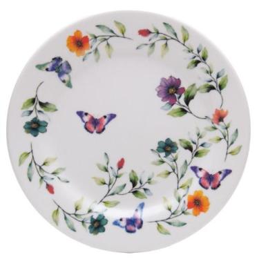 Imagem de Prato para Sobremesa Lyor Botanique 20cm Branco Cerâmica - Wolff