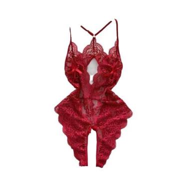 Imagem de Macacão Feminino Sensual Com Costas Vazadas E Alças, Decote V Profundo