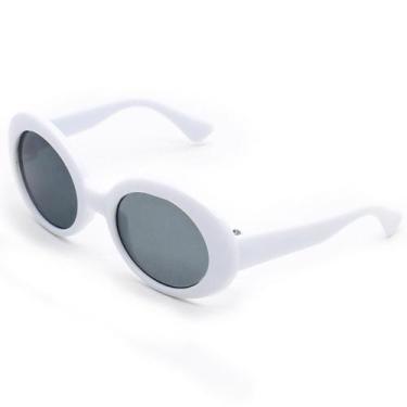 Imagem de Mini Óculos para Amigurumi - Branco com Lente Escura - Círculo