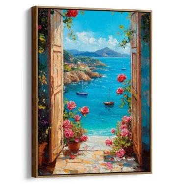 Imagem de Quadro decorativo Janela dos Sonhos - Art Canvas, 180 x 120 cm, Tabaco