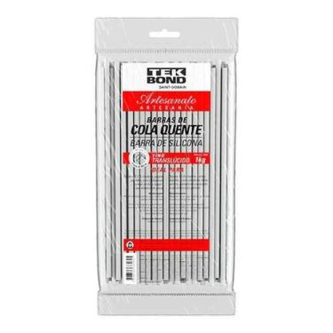 Imagem de Bastão De Cola Quente 7mm 1kg Translúcido - Ideal Para Montagens E Col