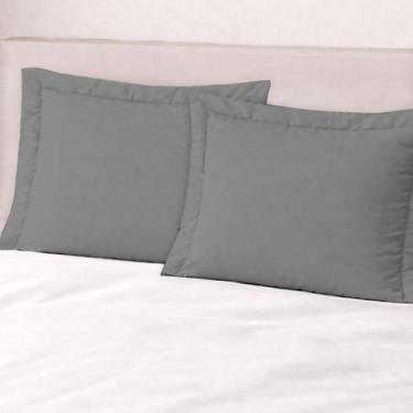 Imagem de Kit 2 Fronhas Aba 70x50cm Percal 180 fios 80% algodão - Rafaloro Enxov