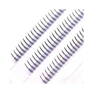 Imagem de Cílios Postiços Naturais Marrom Fairy 8-12mm, Cílios Em Cacho Para Maq