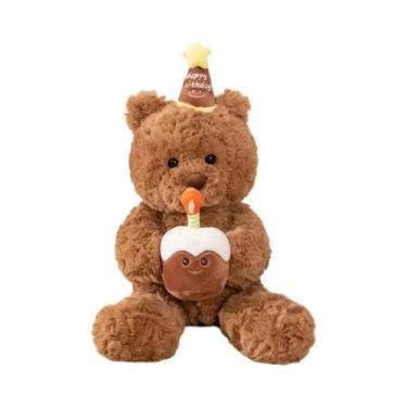 Imagem de Urso De Pelúcia Kawaii Ryan Com Pijama E Máscara Para Os Olhos, Brinqu