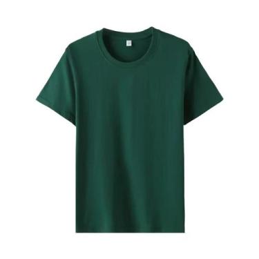 Imagem de Camiseta Feminina Preta E Branca De Algodão Sólido Com Manga Curta, Go