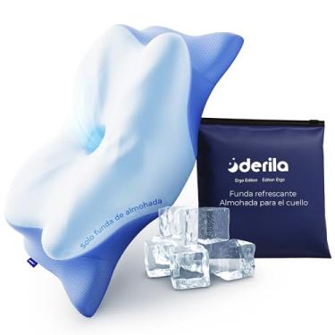 Imagem de Derila Ergo Capa de Travesseiro Cervical Almofada de Pescoço para Dormir – Capa Ergonômica para Travesseiro Contorno Cervical (54 x 36 x 12 cm) Somente Fronha