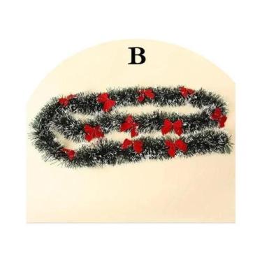 Imagem de Fitas De Natal Verdes De 2M, Guirlanda Para Pendurar Na Árvore De Nata