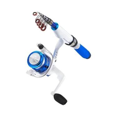 Imagem de Kit De Pesca Infantil Mini Com Vara Telescópica, Carretilha E Iscas - 
