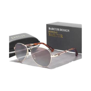 Imagem de Óculos De Sol Polarizados Para Homens E Mulheres BARCUR Com Lentes Gra