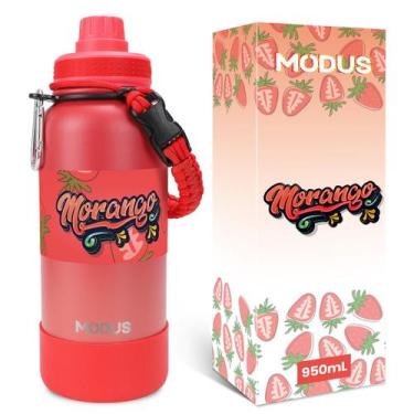 Imagem de Garrafa Térmica Água Café Suco MODUS 950ml Esportiva Aço Inoxidável Is