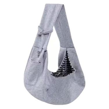 Imagem de Bolsa Canguru Transporte Pet Cachorro Gato Animal Malha Resistente Tir