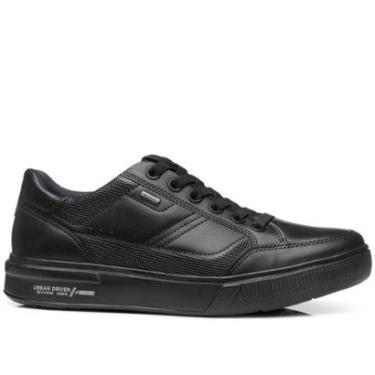 Imagem de Tênis Casual Pegada Masculino em Couro Preto 111909-05-Masculino