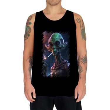 Imagem de Camiseta Regata Alien ET Fumando Alienígena 2 - Kasubeck Store®, M