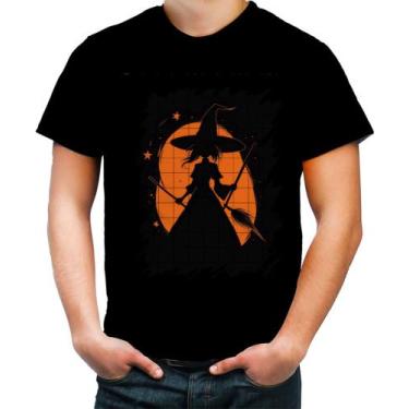 Imagem de Camiseta Colorida Bruxa Halloween Laranja Festa 6 - Kasubeck Store, IN