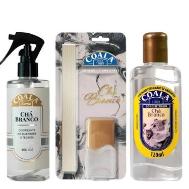 Imagem de Kit Difusor + Odorizante + Limpa perfumado Cha Branco Coala