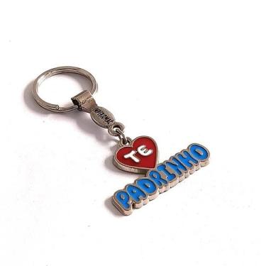 Imagem de Chaveiro Metal Lembrancinha Presente Te Amo Padrinho - Lojão Impérioma