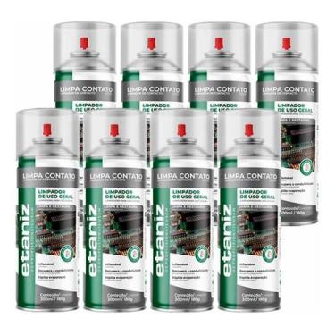 Imagem de 8 Limpa Contato Eletricos Eletronicos Uso Geral Etaniz 300ml - Chesiqu