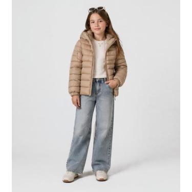 Imagem de Jaqueta Infantil Menina Peluciada Sea Surf Bege, 8, Bege