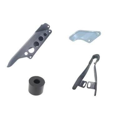 Imagem de Kit Protetor Guia Capa Corrente Transmissão Bros 125 150 160 - Trilha